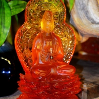 Tượng Phật Bà Quan Âm Đá Lưu Ly 20cm 2