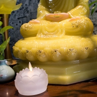 Tượng Phật Bổn Sư Thích Ca Đẹp Bột Đá Thạch Anh (50cm)5
