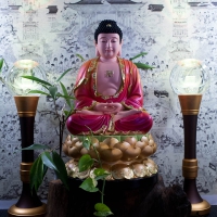 Tượng Phật Bổn Sư Thích Ca Ngồi Đài Sen Composite (size 50cm)1