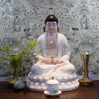 Tượng Phật Di Đà Đá Thạch Ngọc Đài Loan Cao 50cm1
