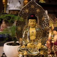 Tượng Phật Dược Sư Bằng Đồng Mạ Vàng 40cm Tĩnh Tâm Quán 2