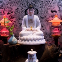 Tượng Phật Dược Sư Bột Đá Đài Loan Ngồi Tĩnh Tâm (TCA032019)1