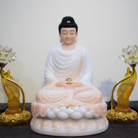Tượng Phật Thích Ca Bột Đá Thạch Ngọc 40cm 1