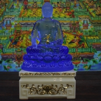 Tượng Phật Dược Sư lưu ly Màu Xanh